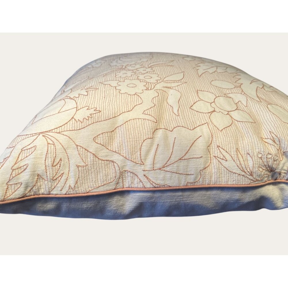 Threshold Studio Mcgee Botanical Floral Embroidered Cotton Decorative Throw Pill - Picture 5 of 5